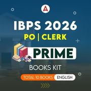 IBPS PO / CLERK 2026 Prime Books Kit (English Printed Edition) By Adda247