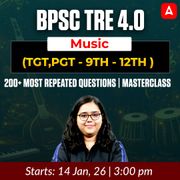 BPSC TRE 4.0 | Music (TGT,PGT - 9th - 12th ) 200+ Most Repeated Questions | Masterclass by Adda247