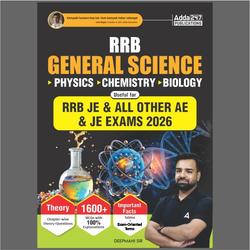 RRB JE General Science Chapter-wise Theory + Questions | 1600+ MCQs Useful for RRB JE & All other AE & JE Exams (English Printed Edition) By Adda247