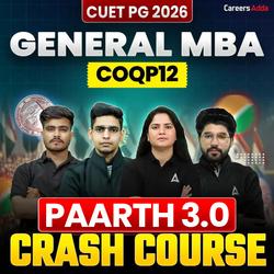 CUET PG GENERAL MBA - 2026 | PARTH 3.0 CRASH COURSE Batch (Live + Recorded) | Online Coaching by Careers Adda