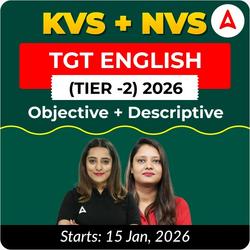 KVS + NVS | Selection Batch | English TGT (Tier -2) 2026 | Online Live + Recorded Classes by Adda247
