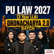 PU LAW 2027 (3 Year LLB) | DRONACHARYA 2.0 BATCH | Online Coaching By Adda247