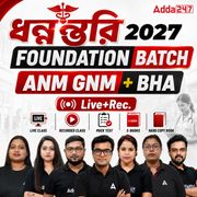 ধন্নন্ত্বরি 2027 Foundation Batch | ANM GNM + BHA | Recorded Classes by ADDA247