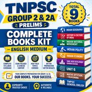 TNPSC Group 2 & 2A Prelims Complete Books Kit (English Printed Edition) by Adda247