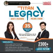 Titan Legacy Quant & Reasoning Book | 35 Practice Sets for Prelims & Mains | 2300+ Questions (English Printed Edition) By Adda247