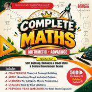 Complete Maths Book | Arithmetic + Advanced Maths | 5000+ Questions with Solutions |  (English Printed Edition) by Adda247