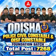 ODISHA Police Civil & OISF CONSTABLE Foundation Batch | Online Live Classes By Adda247