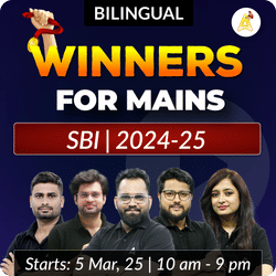 Winners for Mains | SBI | 2024-25 | Online Live Classes by Adda 247