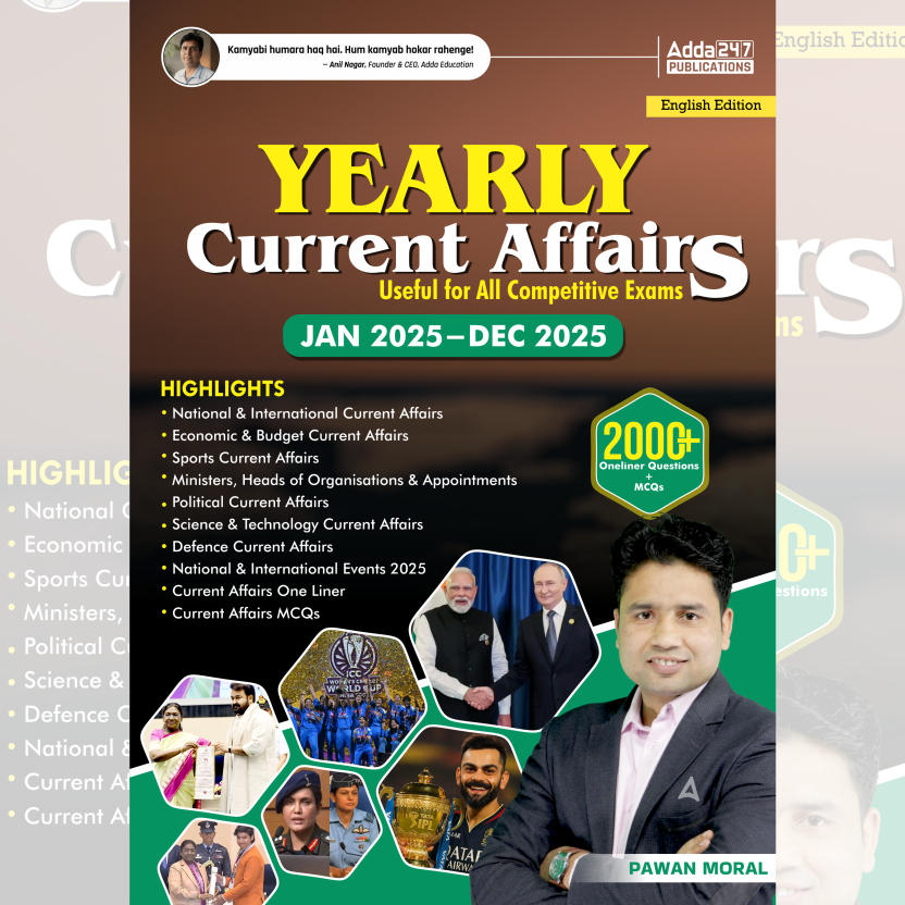 Yearly Current Affairs January 2025 to December 2025 For All Competitive Exams-Pawan Sir ( English Printed Edition) By Adda247