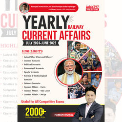 Yearly Railway Current Affairs | July 2024 to June 2025 | 2000+ One Liner Questions + MCQs (English Printed Edition) by Adda247