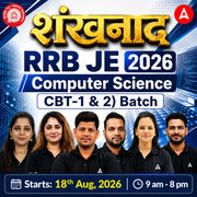 शंखनाद : RRB JE Computer Science 2026 | Foundation Batch | Live + Recorded Classes | eBooks + Test Series Included