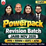 Powerpack Revision Batch | JAIIB NOV 2026 | PPB +RBWM+IEIFS+AFM l English Medium | Online Live Classes by Adda 247