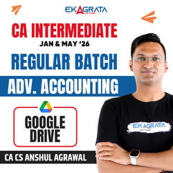 CA Inter Advanced Accounting Regular Recorded Batch for Jan/May ’26 | 1.5 Views & 9 Month Validity | Google Drive by CA CS Anshul Agrawal