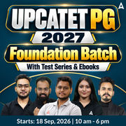 UPCATET PG 2027 Complete Batch With Test Series & Ebooks | Hinglish | Online Live Classes By Adda247