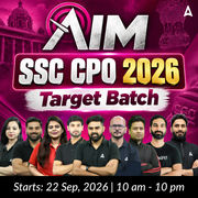 SSC CPO 2026 (AIM) - Target Batch with Test Series and Ebook | Hinglish | Online Live Classes By Adda247