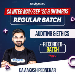 CA-Inter Regular Course for Auditing & Ethics for May 25, Sep 25 & Onwards