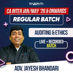 CA Intermediate Regular Course for Auditing & Ethics Jan’26, May’26 & Onwards | Online Live Classes by Adv. Jayesh Bhandari