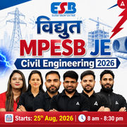 विद्युत : MPESB JE Civil Engineering 2026 | Live + Recorded Batch | Hinglish Online Classes By Adda247