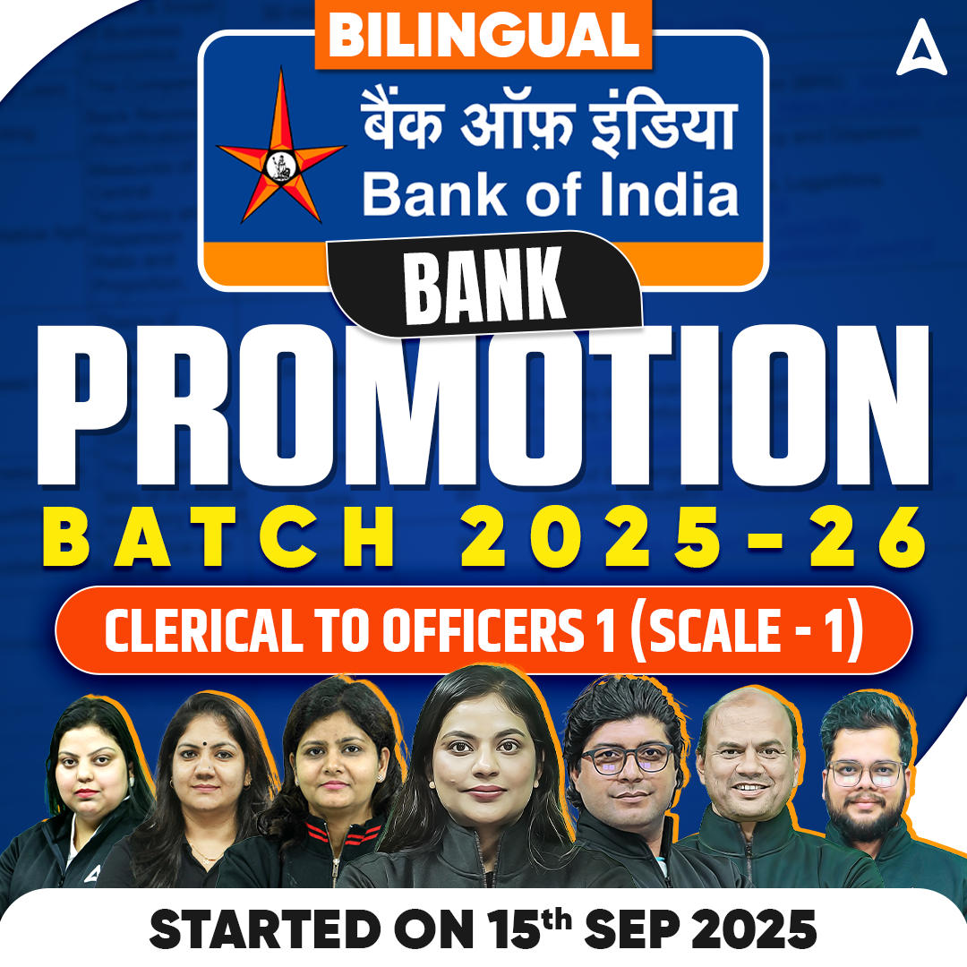 Bank Promotion Batch 2025-26 | Bank of India | Clerical to Officers (scale -1) | Bilingual | Online Live Classes by Adda 247