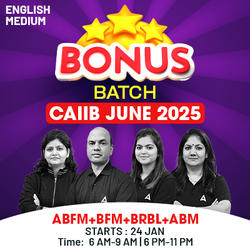 Bonus Batch | CAIIB JUNE 2025 | ABFM+BFM+BRBL+ABM | English Medium | Online Live Classes by Adda 247