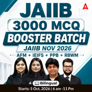 JAIIB 3000 MCQ Booster Batch | JAIIB NOV 2026 | AFM + IEIFS + PPB + RBWM l Billingual | Online Live Classes by Adda 247