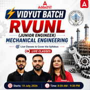 Vidyut Batch - RVUNL (Junior Engineer) | Mechanical Engineering | Complete Batch By Adda247