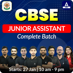 Central Board of Secondary Education (CBSE) Junior Assistant Complete Batch | Hinglish | Online Live Classes By Adda247