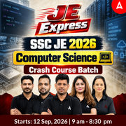 JE Express : SSC JE Computer Engineering 2026 | Crash course + Test Series + eBooks | Hinglish Online Live + Recorded Classes By Adda247