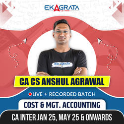 CA-Inter Regular Course for Cost & Mgt. Accounting for May 25, Sep 25 & Onwards