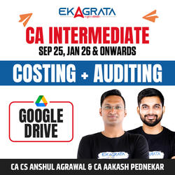 CA Inter Cost & Auditing Regular Recorded Batch for Sep’25, Jan’26 & onwards | 1.5 Views | Google Drive by CA CS Anshul Agrawal & CA Aakash Pednekar