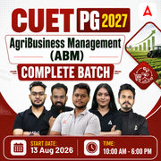 CUET PG 2027 AgriBusiness Management (ABM) Complete Batch | Hinglish | Online Live Classes By Adda247