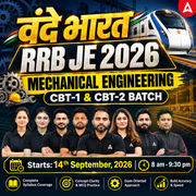 वंदे भारत : RRB JE Mechanical Engineering 2026 | CBT-1 CBT-2 Batch Live + eBooks + Test Series | Hinglish Online Live Classes By Adda247