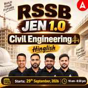 RSSB JEN 1.0 (Civil Engineering) 2026 | Live + Recorded Batch | Hinglish Online Classes By Adda247