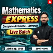 Mathematics Express | Live Batch | Hinglish Online Live Classes By Adda247