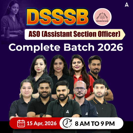 DSSSB Assistant Section Officer (ASO) 2026 Complete Batch | Hinglish | Online Live Classes by Adda 247