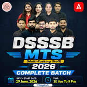 DSSSB MTS (Multi-Tasking Staff) 2026 Complete Batch with eBook and Test Series | Hinglish | Online Live Classes by Adda 247