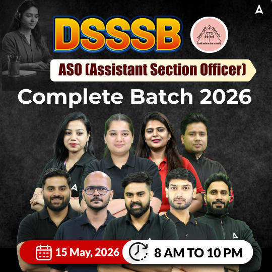 DSSSB Assistant Section Officer (ASO) 2026 Complete Batch | Hinglish | Online Live Classes by Adda 247