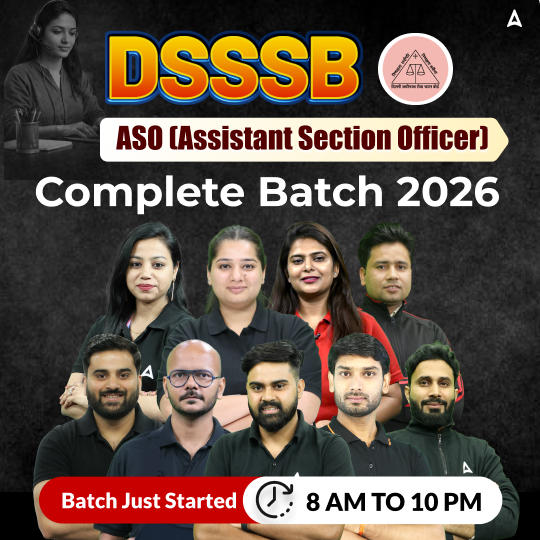 DSSSB Assistant Section Officer (ASO) 2026 Complete Batch | Hinglish | Online Live Classes by Adda 247