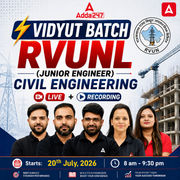 Vidyut Batch - RVUNL (Junior Engineer) | Civil Engineering | Complete Batch By Adda247