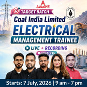 Target Batch: Coal India Limited | Electrical Engineering 2026 | Complete Live + Recorded Batch By Adda 247
