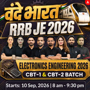 वंदे भारत : RRB JE Electronics Engineering 2026 | CBT-1 CBT-2 Batch Live + eBooks + Test Series | Hinglish Online Live Classes By Adda247