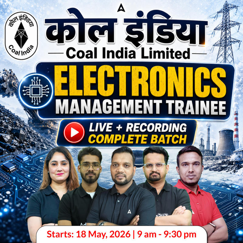 कोल इंडिया  : Coal India Limited | Electronics Engineering 2026 | Complete Live + Recorded Batch By Adda 247