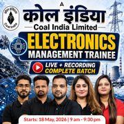 कोल इंडिया : Coal India Limited | Electronics Engineering 2026 | Complete Live + Recorded Batch By Adda 247
