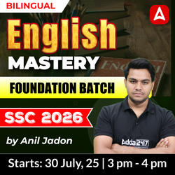 English Mastery – Complete Foundation Batch for SSC CGL, CHSL, CPO, Steno & Selection Post 2026 | Online Live Classes by Adda 247