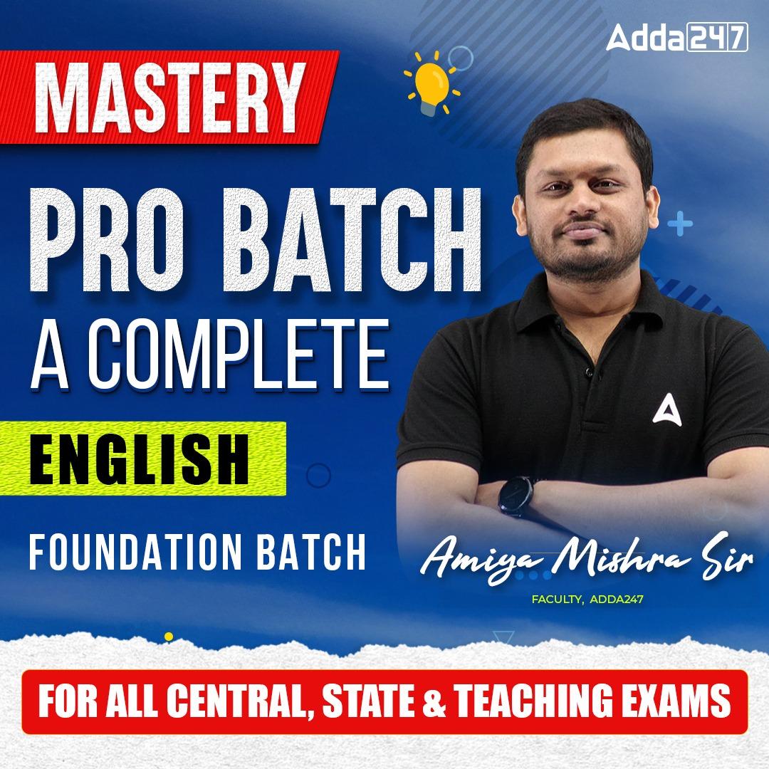 MASTERY PRO | A COMPLETE ENGLISH FOUNDATION BATCH | VIDEO COURSE BY ADDA247