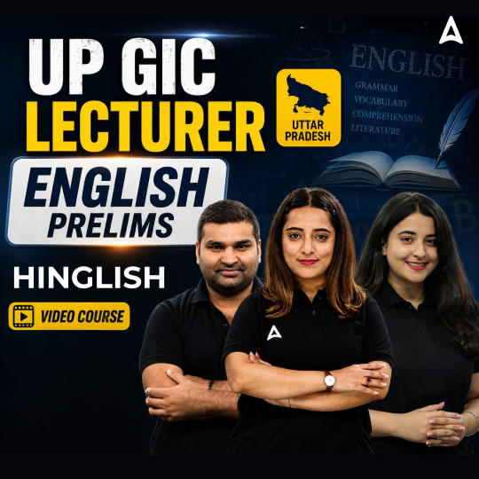UP GIC Lecturer | English Prelims | Video Course by Adda 247