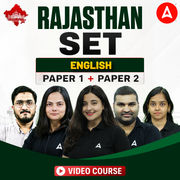 Rajasthan SET | English | Paper 1 + Paper 2 | Video Course by Adda247