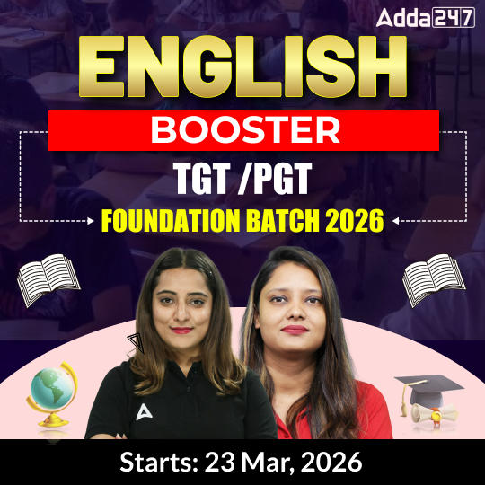 English Booster TGT /PGT Foundation Batch 2026 | Online Live Classes by Adda247