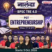 नालंदा | BPSC TRE 4.0 Entrepreneurship PGT (Class: 11th & 12th) Complete Batch 2026 | Online Live + Recorded Classes by Adda 247