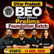 Uttar Pradesh BEO (Block Officer) Prelims  Foundation Batch Batch 2026 | Online Live Classes by Adda247